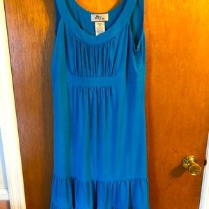 Sleeveless Blue Dress